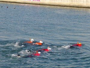 各種衛星電話の使用方法について確認しました。