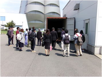 40ｆｔ海上コンテナを視察