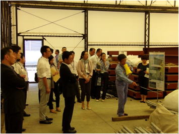 備蓄資機材の視察
