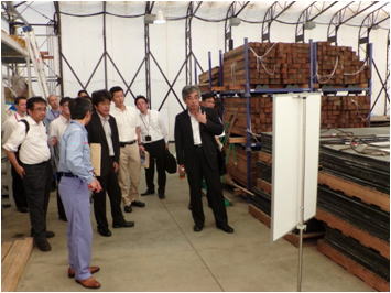 神奈川新聞社他１３名の方々が視察に訪れました