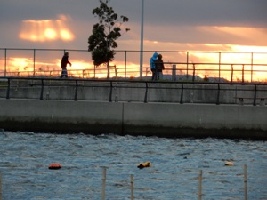 関東南部は厚い雲に遮られて初日の出の瞬間は見られませんでした。