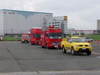 「防災訓練（2014年7月23日）」に向けて川崎市臨港消防署の現地視察が行われました。